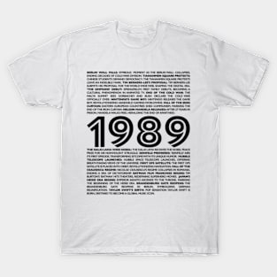 1989 Time Capsule Collection: Perfect Birthday Gifts for a Vintage Celebration T-Shirt